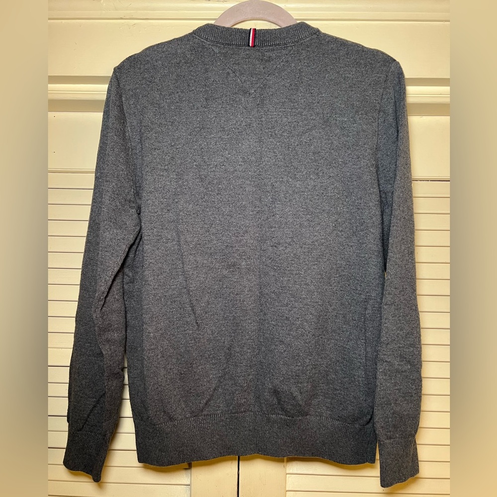 Tommy Hilfiger Cotton Knit Pullover Sweater Jumper with Logo Patch, size medium - Picture 14 of 14